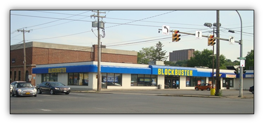 Former Blockbuster Video - Blockbuster Llc (537x253), Png Download
