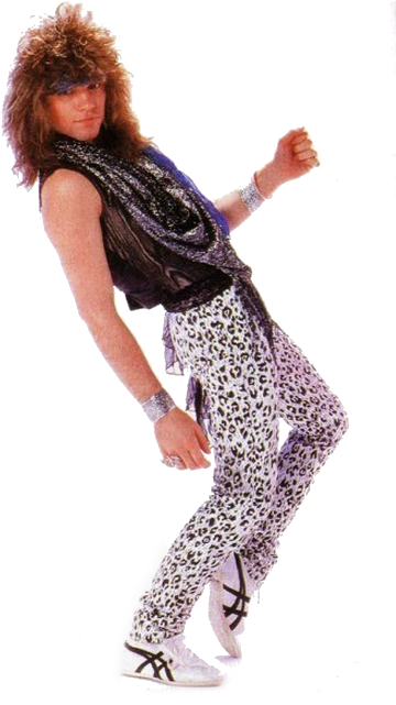 Png - Jon Bon Jovi 80's Outfits (387x640), Png Download