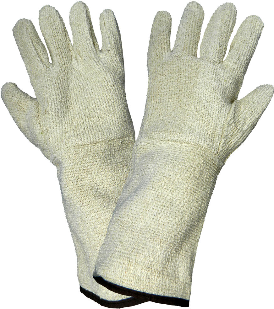Heavyweight Terrycloth Protected Forearm Gloves - Glove (1000x1000), Png Download