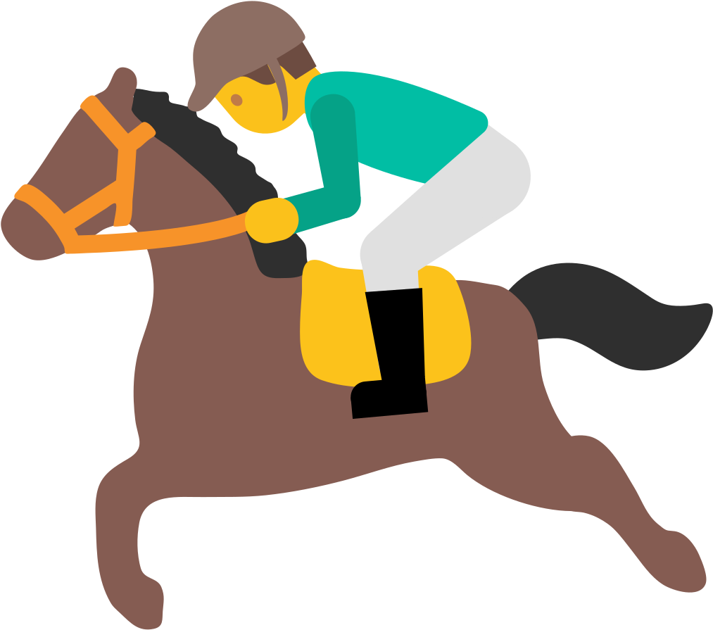 File - Emoji U1f3c7 - Svg - Number Color Horse Race (1024x1024), Png Download