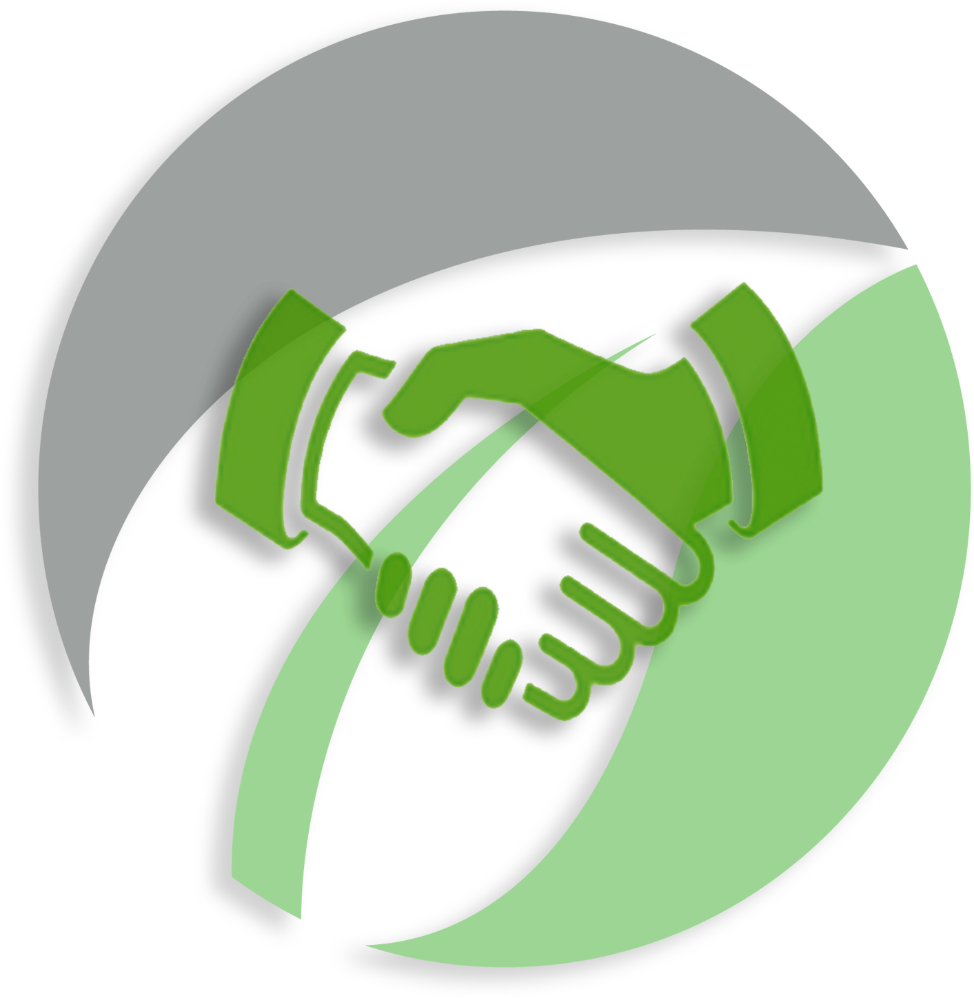 Logo Hand Shake - Health (1496x1506), Png Download