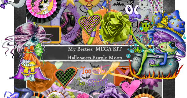 Something Beautiful By Julie - My-besties Spookylicious Coloring Book (636x334), Png Download