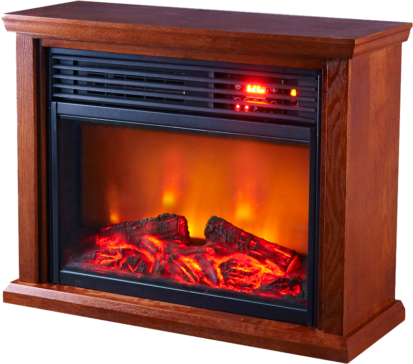 Sun Valley Infrared Quartz Fireplace - Optimus Fireplace Infrared Heater (902x880), Png Download