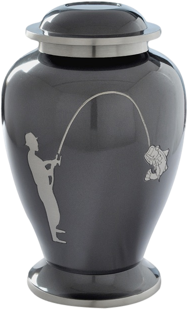 The 'gone Fishing' Adult Cremation Urn - Urn (651x650), Png Download