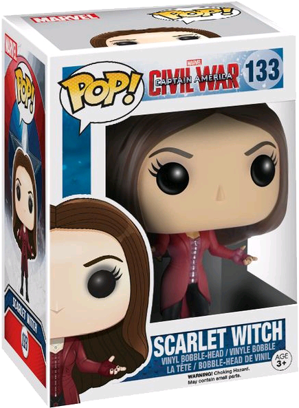 Captain America Civil War - Funko Pop Marvel Scarlet Witch (600x600), Png Download