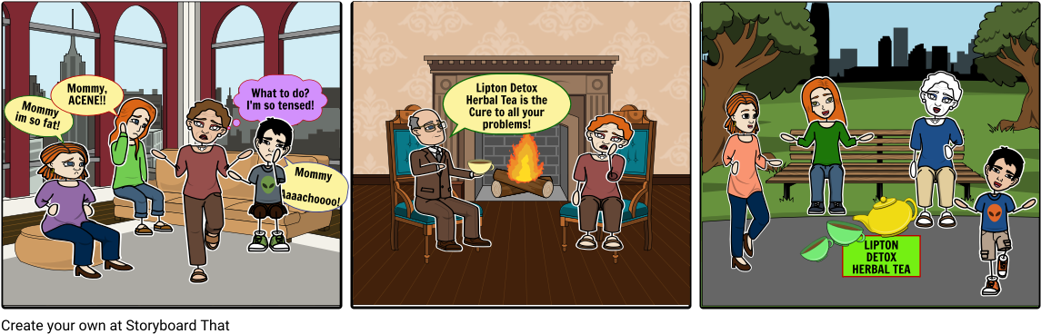 Herbal Tea - Cartoon (1164x385), Png Download