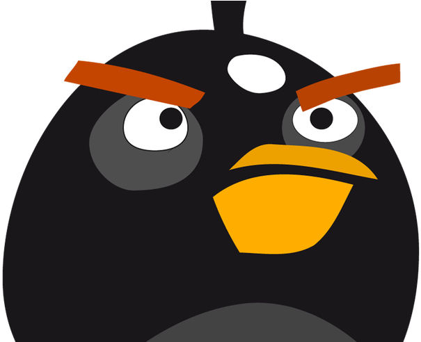 Angry Birds Vector Png World Wide Clip Art Website - Black Angry Bird Png (800x491), Png Download