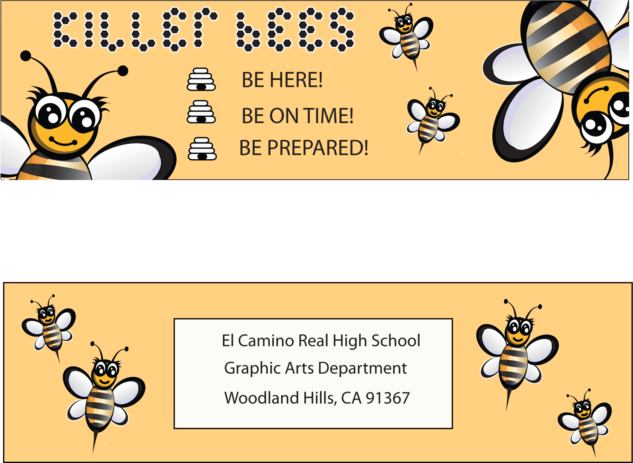 Killer Bees - Cartoon (2135x1579), Png Download