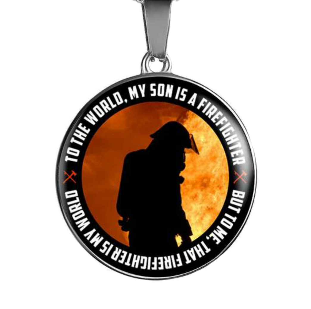 Firefighter Son Pendant Necklace In Silver Or Gold - Skin Decal Wrap For Otterbox Commuter Iphone 5/5s/se (1200x1200), Png Download