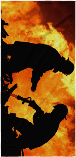 Putting Out The Fire Firefighter Beach Towel - Worth The Trouble: (texas Trouble, #9) [book] (580x580), Png Download