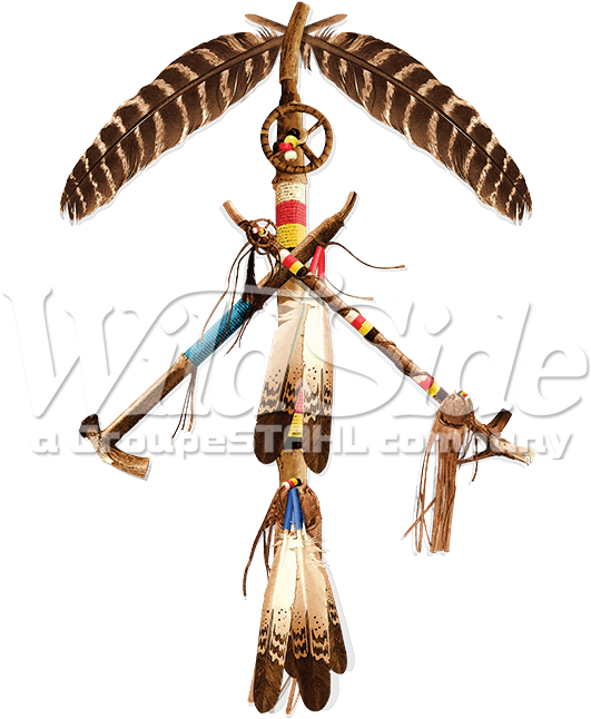 Native American Peace Pipes - 6 Pieces - Natural Barred Wild Turkey Rounds Wing Quill (675x675), Png Download