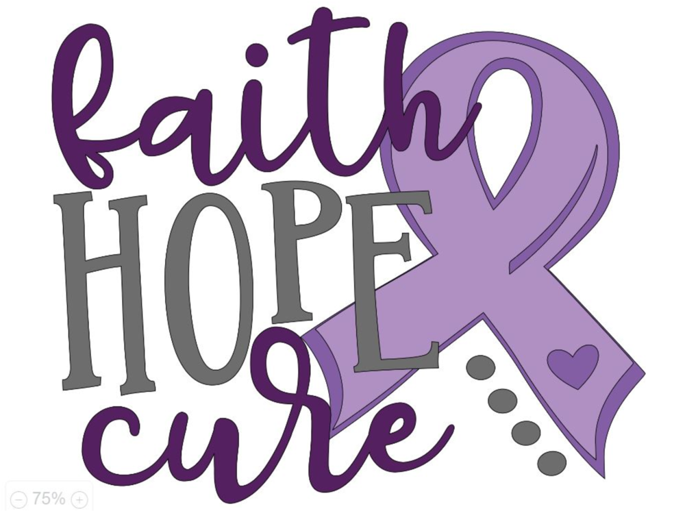 Faith Hope Cure Breast Cancer Awareness Ribbon Women's - Breast Cancer (1060x1272), Png Download