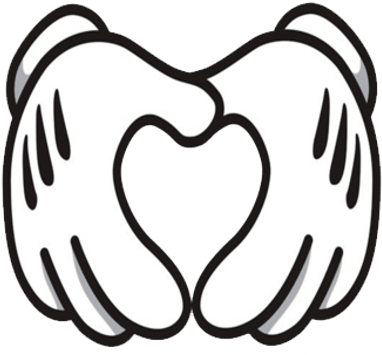Love Mickey's Hand - Mickey Y Minnie Love (400x400), Png Download