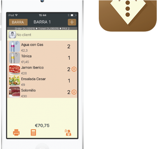 Home App Waiter 1 - Restaurant (860x480), Png Download
