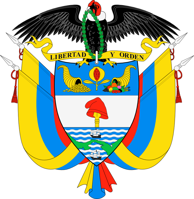Escudo De Colombia - Coat Of Arms Of Colombia (805x827), Png Download