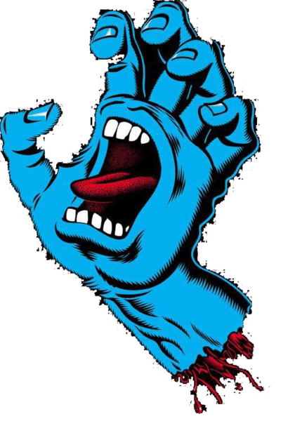 Share This Image - Santa Cruz Screaming Hand (430x600), Png Download