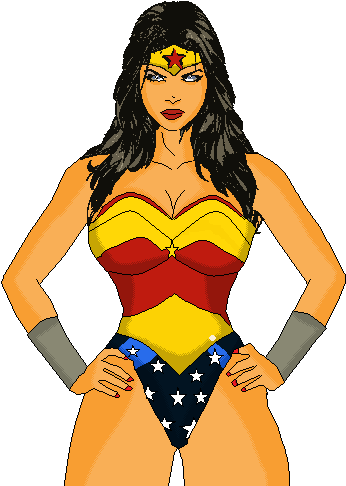 Mulher Maravilha - Corpo Da Mulher Maravilha (346x486), Png Download