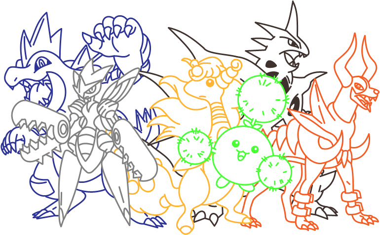 Outlines - Cartoon (850x500), Png Download