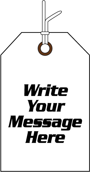 Blank White Paper Tag - Manila Paper (315x600), Png Download