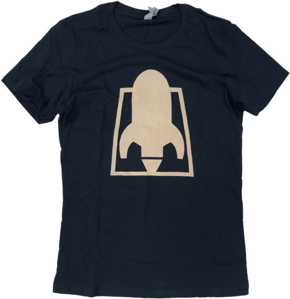 Rftc Ladies 'rocket Logo' Navy T-shirt - Rocket From The Crypt (600x600), Png Download