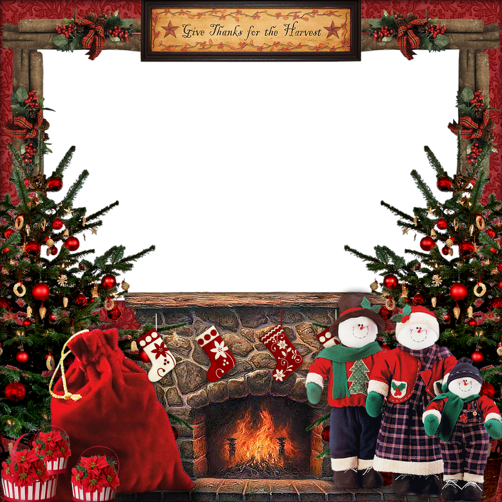 Marcos Navideños Infantiles Png - Merry Christmas Small Tree With Red Decorations Card (1600x1600), Png Download