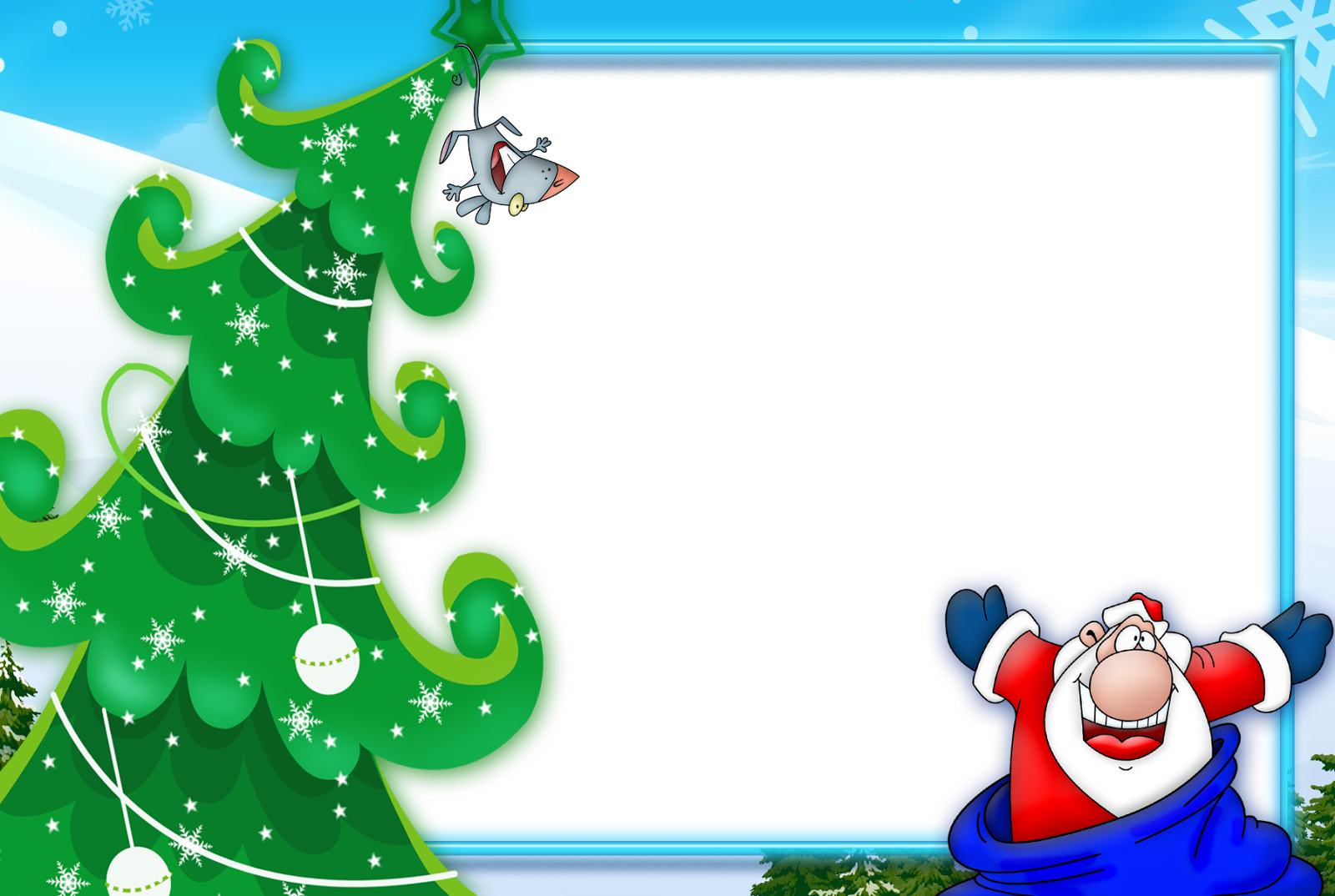 Marcos Navideños - Frames For Photoshop (1600x1074), Png Download