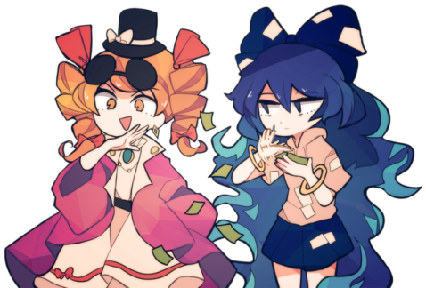Gucci Gang Gucci Gang Gucci Gang Gucci Gang - Touhou Joon And Shion (500x352), Png Download