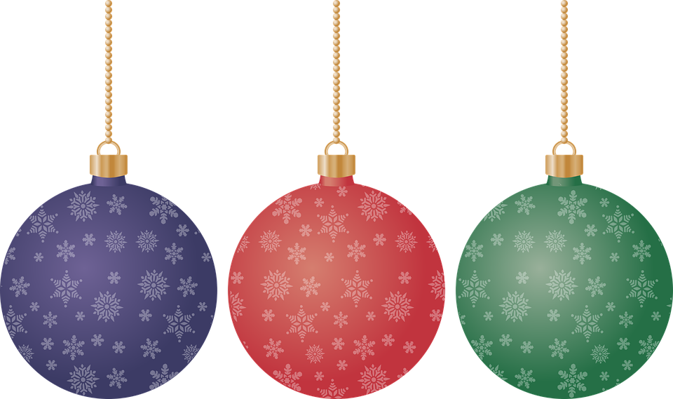 Christmas Ornament Vector Png Christmas Holiday Ornament - Christmas Balls Vector Png (960x569), Png Download