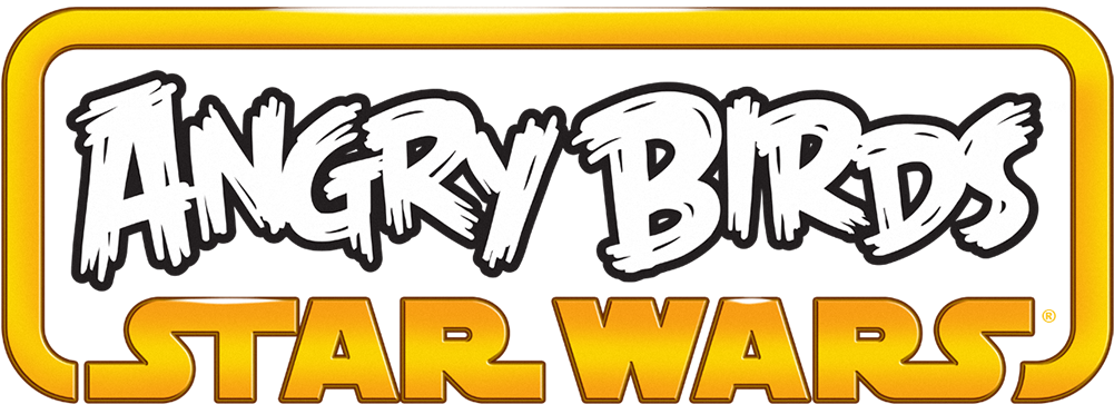 Angry Birds Star Wars Logo (1000x458), Png Download