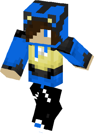 Lucario Hoodie Skin - Minecraft Skin Lucario Png (317x453), Png Download