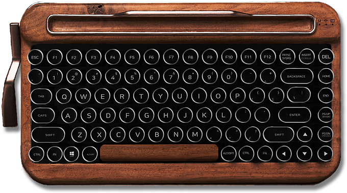 Typewriter Png - Klawiatura Maszyna Do Pisania (815x565), Png Download