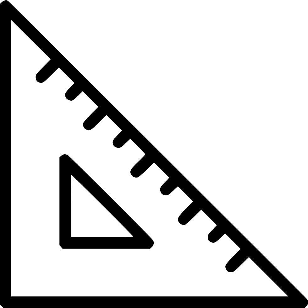 Hd Triangle Ruler Png Download Png File - Triangle Ruler Icon - HD Transparent PNG - NicePNG.com