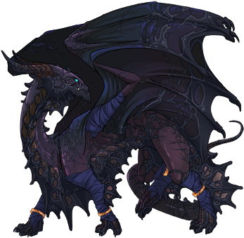 They Are Such A Classic Dragon Silhouette, Powerful - Flight Rising Gold Accents (350x350), Png Download