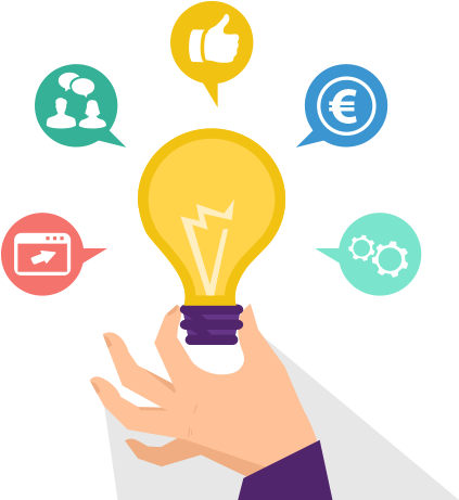 Venturewise Makes Your Innovative Idea Travel The Distance - ความ คิด สร้างสรรค์ Png (430x465), Png Download