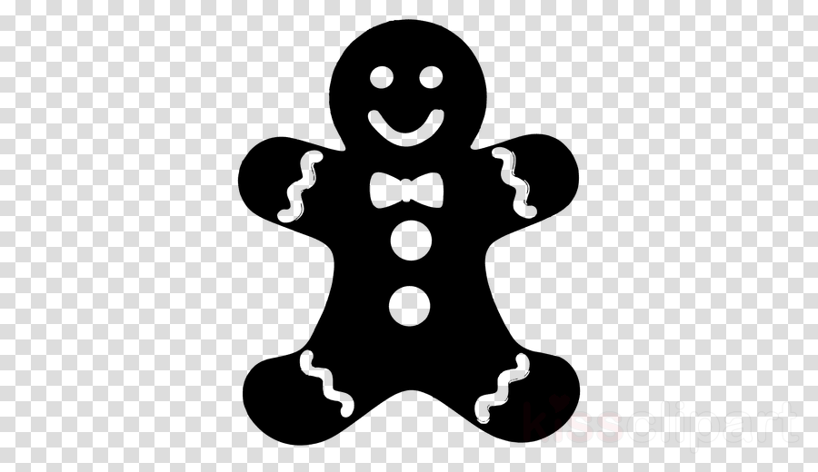 Download Gingerbread Man Monogram Svg Clipart Gingerbread - Clipart Gingerbread Man (900x520), Png Download