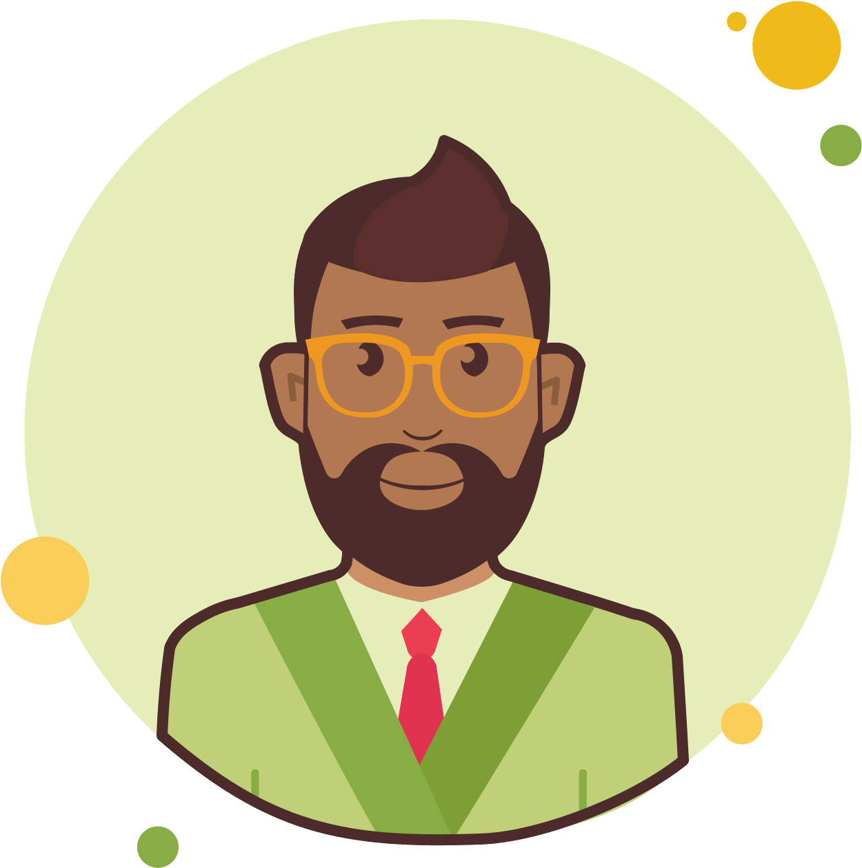 Business Man With Beard Icon - Businessperson (1600x1600), Png Download