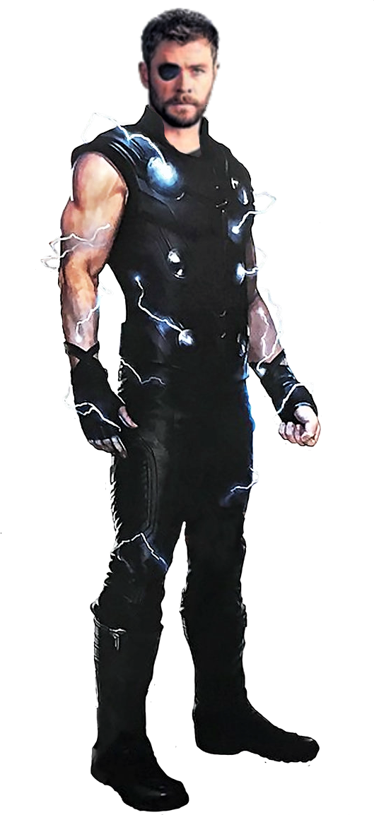 Avengers Infinity War - Thor Infinity War Png (529x1154), Png Download