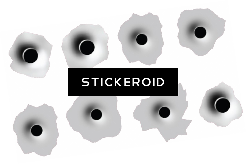 Bullet Shot Hole Holes - Symmetry (802x536), Png Download