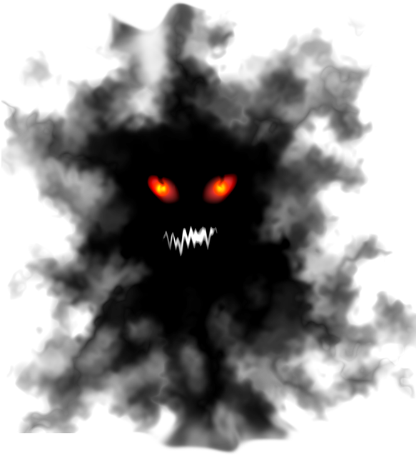 Download Scary Smoke Face Halloween ~ Dark Light Creature By