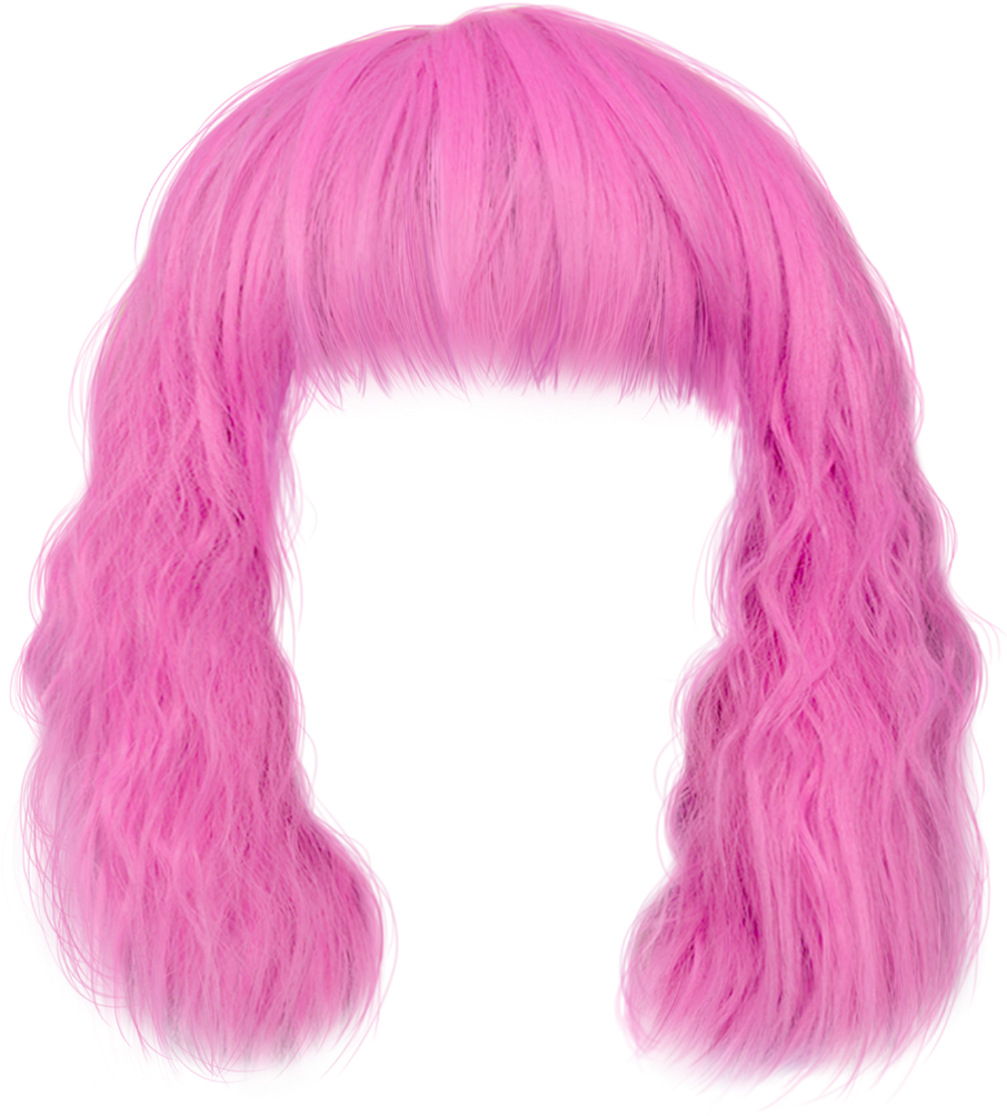 Wig Hair Pinkhair Pinkwig Hairstyle - Wig Picsart Sticker (1024x1024), Png Download