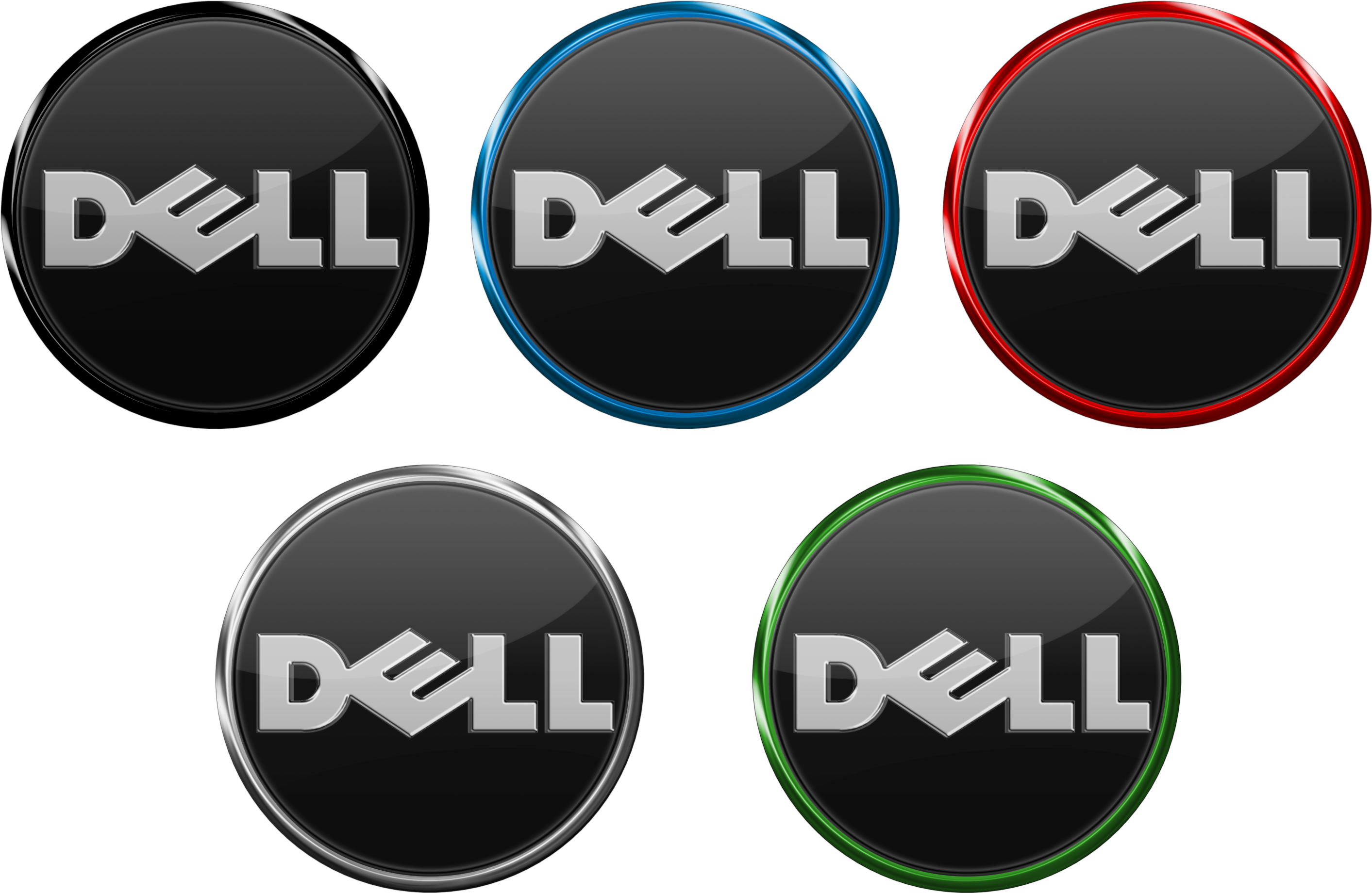 Colored Dell Logos By Arrow 4 U - Dell (3000x1996), Png Download