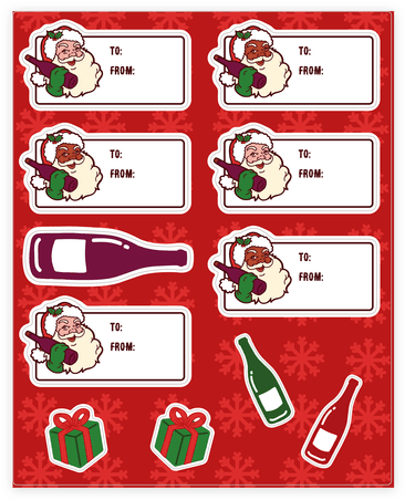 Holiday Gift Tags For All Of Your Present Creations - Sticker (484x484), Png Download