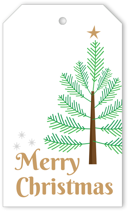 Merry Christmas Gift Tag - Small Town Glamour Girl Christmas By Stephanie Queen (567x756), Png Download