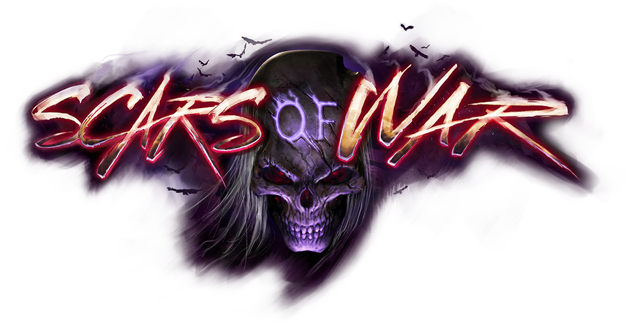 Scars Of War Logo - Skull (1000x650), Png Download