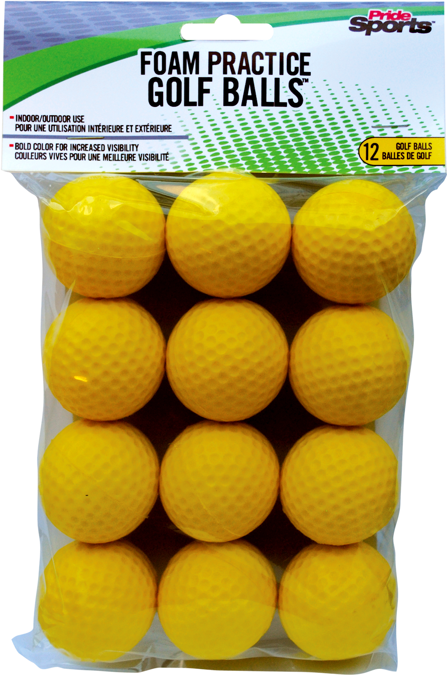 Pridesports Foam Practice Golf Balls, 12 Pack - Pridesports Golf Pridesports Practice Foam 12 Count (1440x1440), Png Download