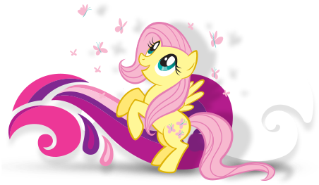 Productos My Little Pony - Aquarius My Little Pony Fluttershy Magnet (477x272), Png Download