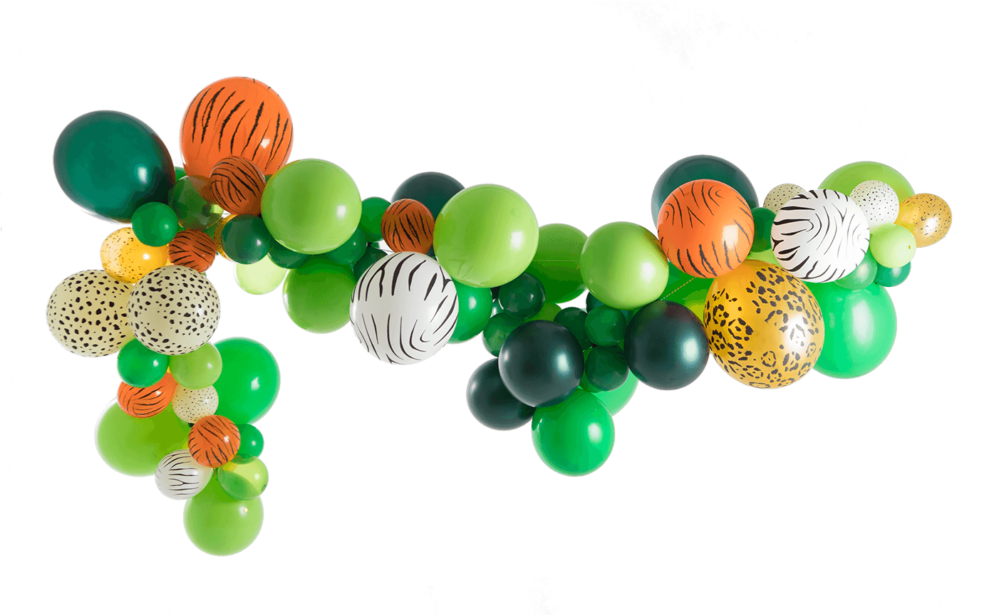 Jungle Balloon Garland Kit - Balloon (1400x1400), Png Download