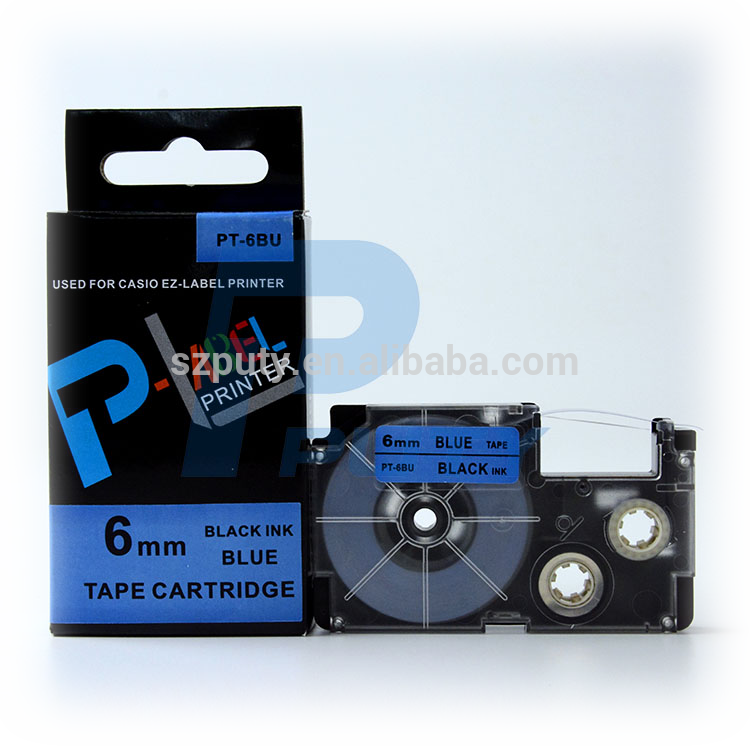 China 1 Cassette, China 1 Cassette Manufacturers And - Casio Black On Green Ribbon (xr-6gni) (750x750), Png Download