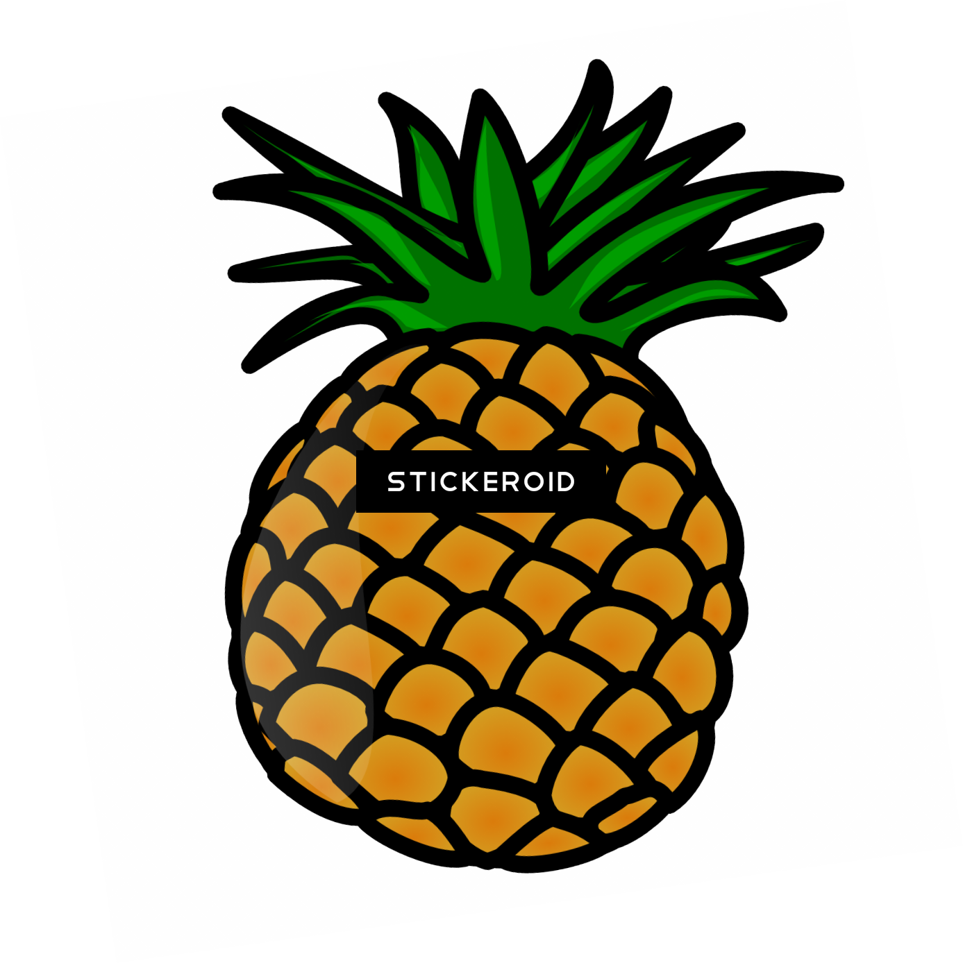 Cartoon Pineapple Clip Art - Pineapple For Kids (1387x1388), Png Download