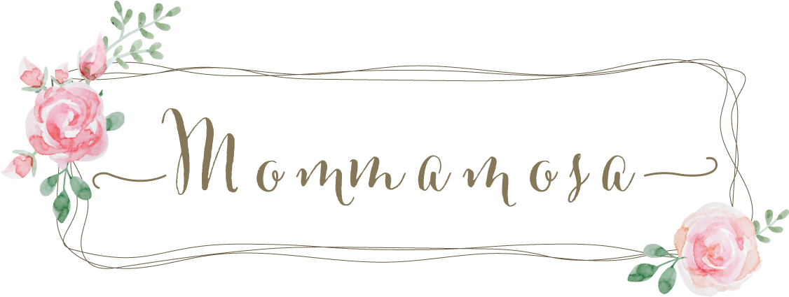 Mommamosa - Floral Wreath Logo Transparent (1132x433), Png Download